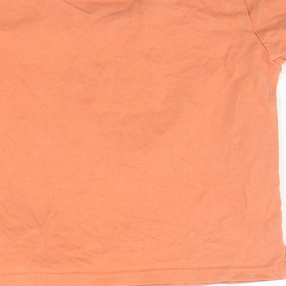 Primark Girls Orange Basic T-Shirt Size 18-24 Months - MONKEY