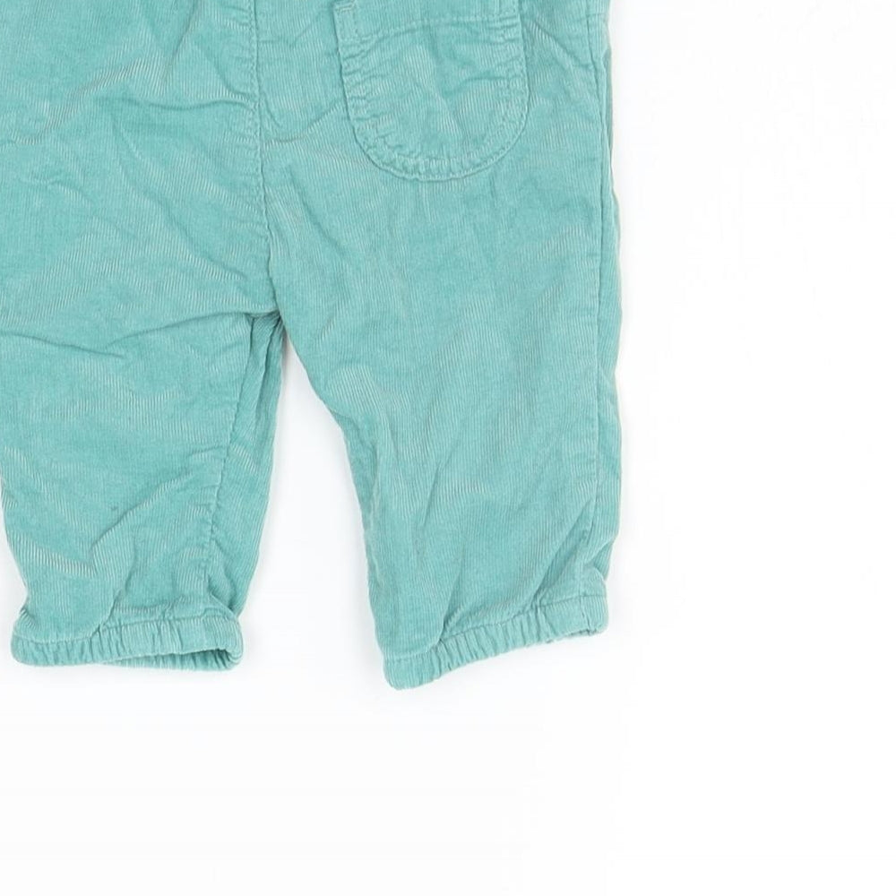 Marks & Spencer Girls Blue Cropped Trousers Size 0-3 Months