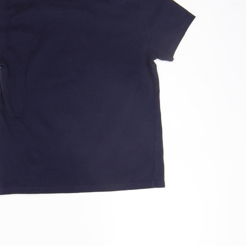 Primark Girls Blue Basic T-Shirt Size 5-6 Years
