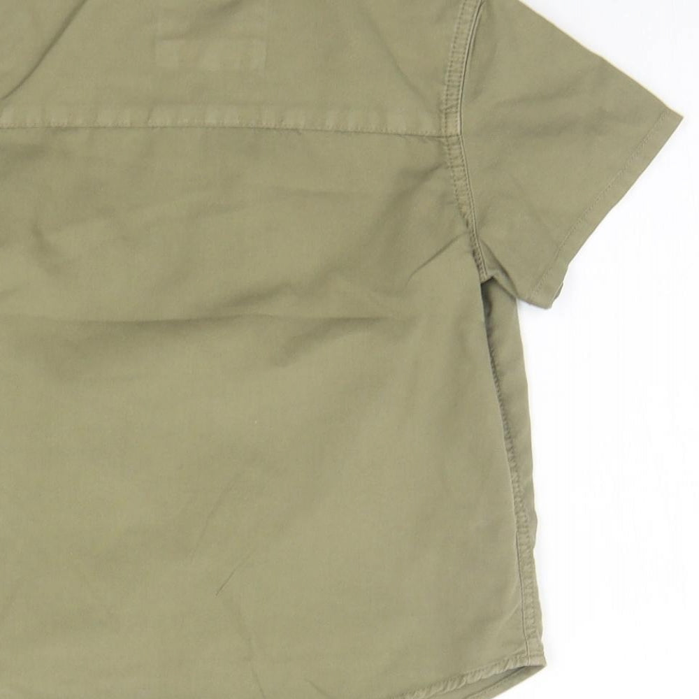 Matalan Girls Green Basic Button-Up Size 6 Years