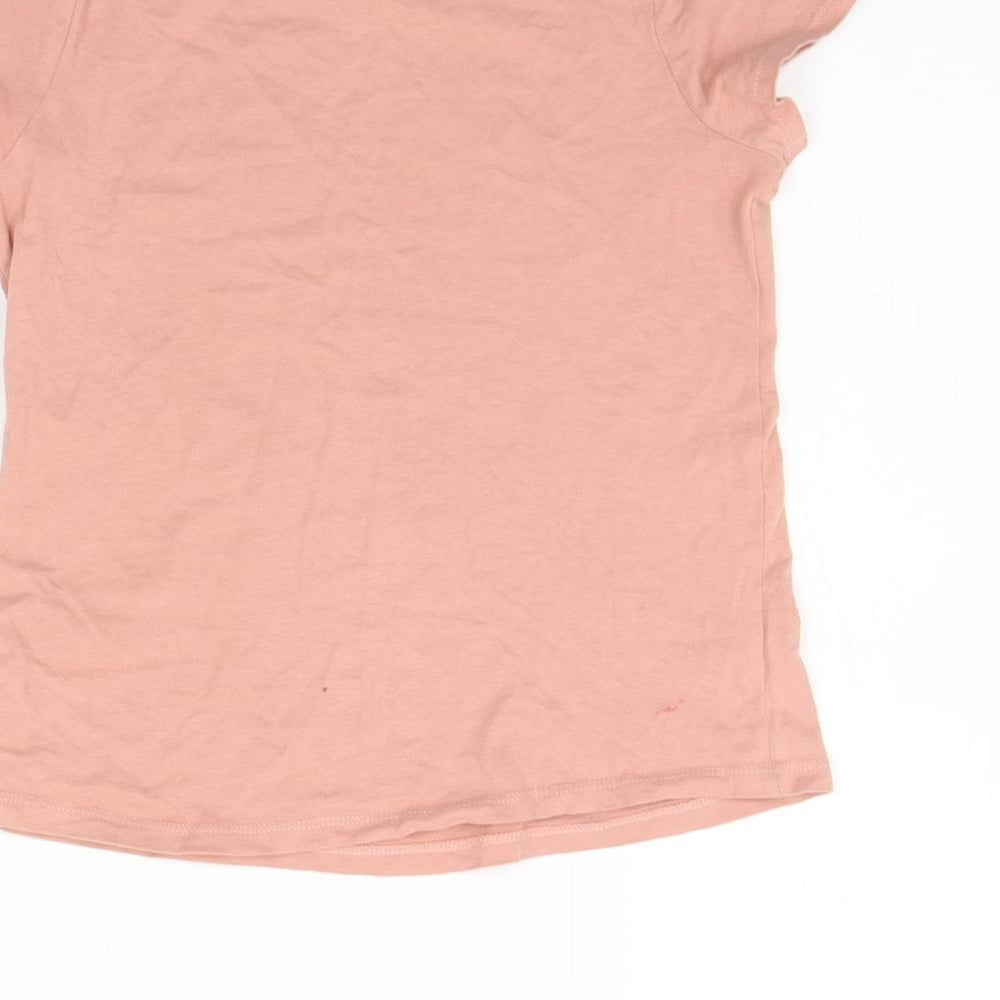 George Girls Beige Basic T-Shirt Size 10-11 Years