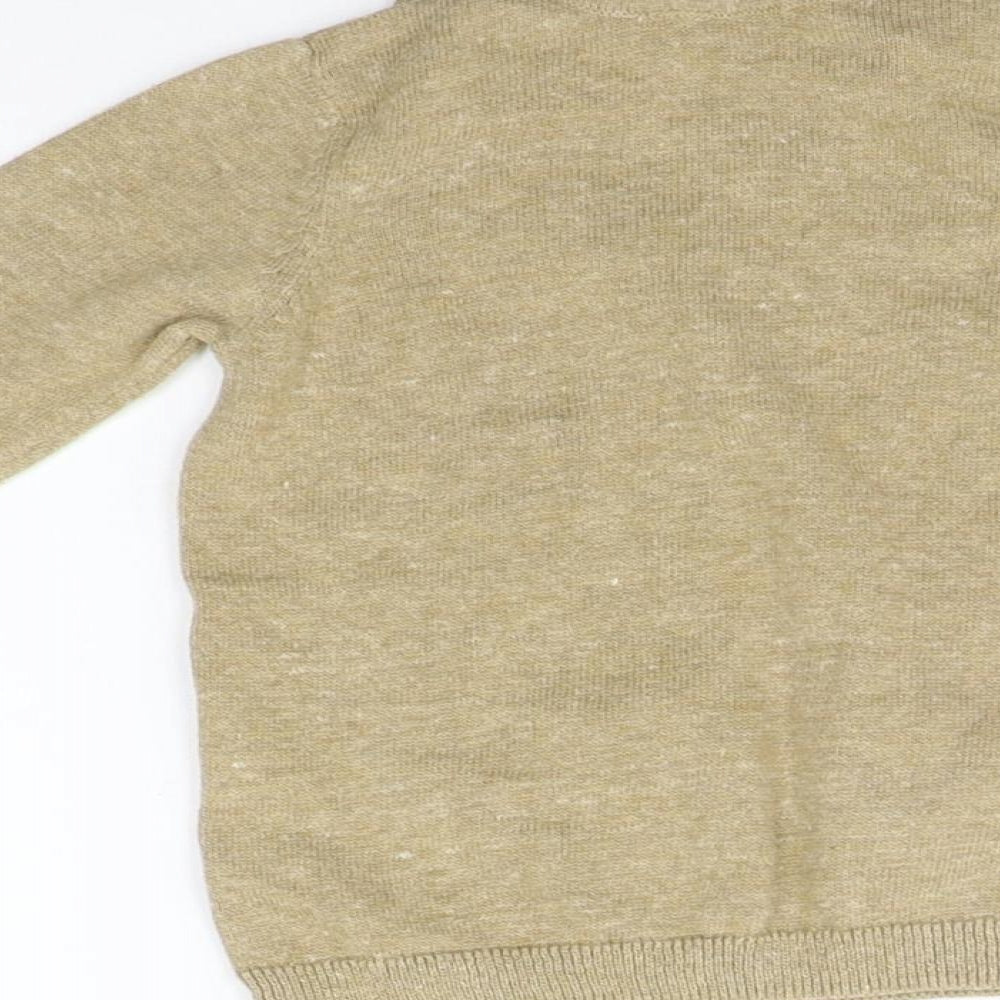 billie Girls Beige Basic T-Shirt Size 9-12 Months