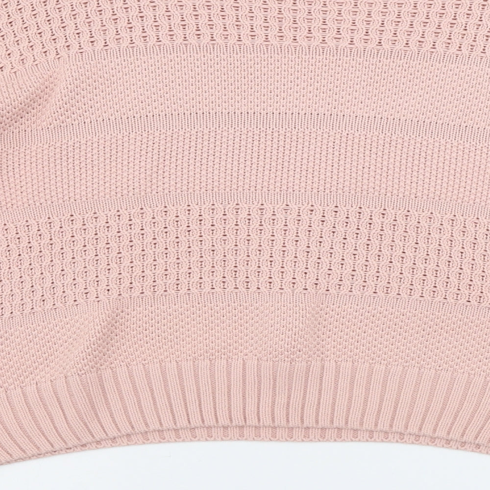 H&M Womens Pink Pullover Jumper Size L