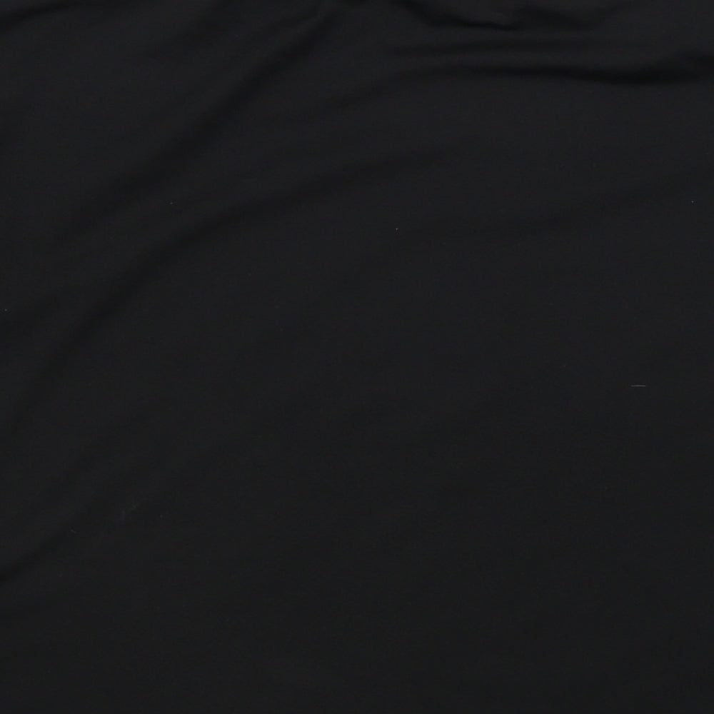 WORKOUT Womens Black Basic T-Shirt Size 6