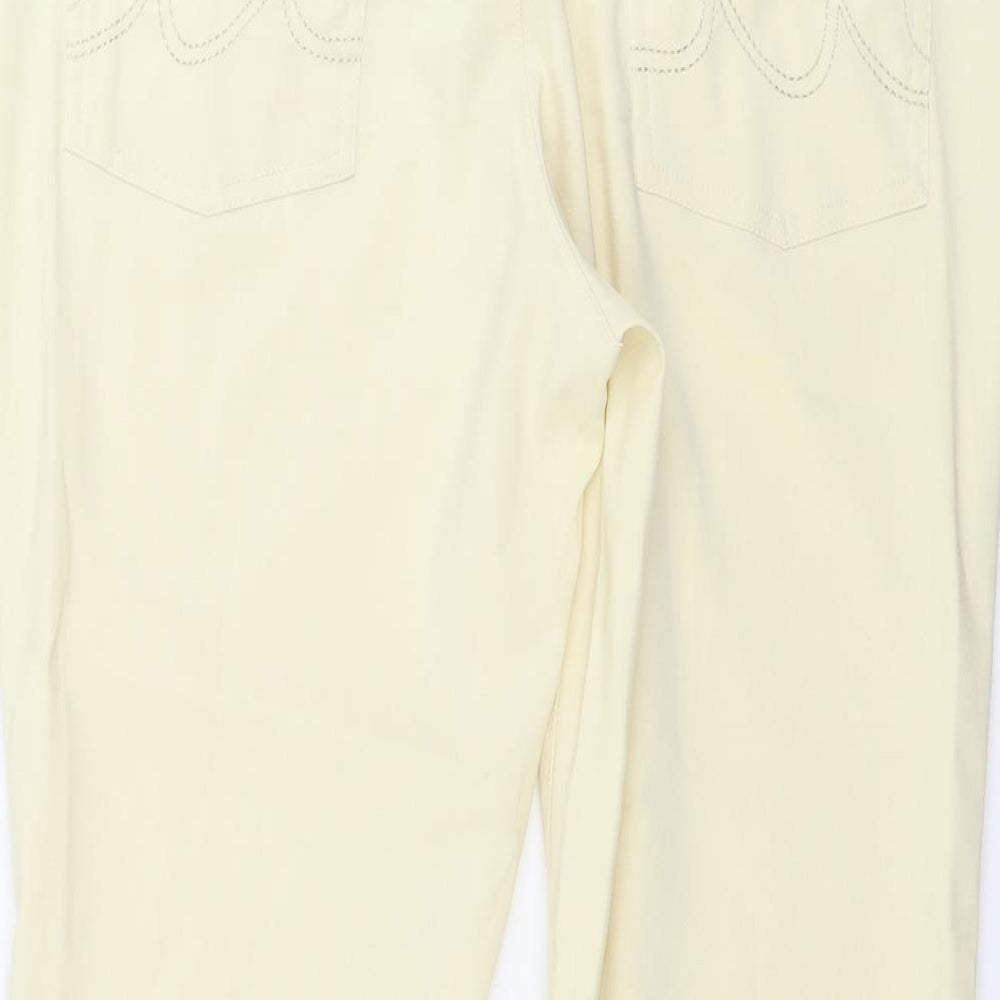 Bonprix Womens Ivory Trousers Size 16 L23 in