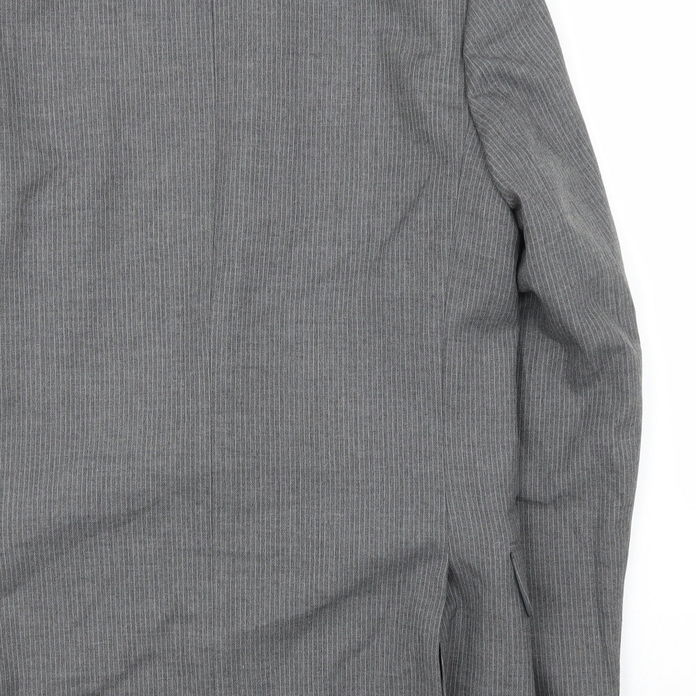 Skopes Mens Grey Striped Jacket Suit Jacket Size 40