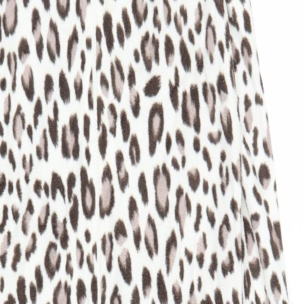 New Look Womens Beige Animal Print Capri One Piece Size S - Leopard print