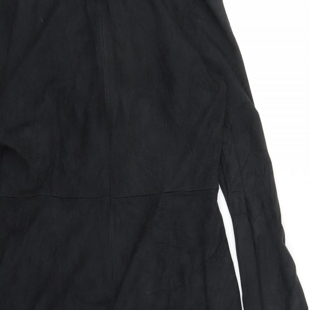 Missguided Womens Black Wrap Dress Size 10