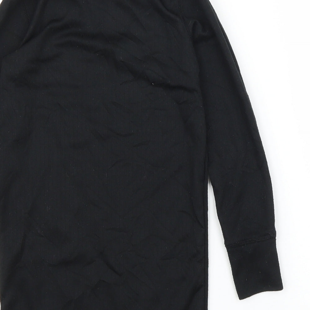 Kangaroo Girls Black Basic T-Shirt Size 5-6 Years