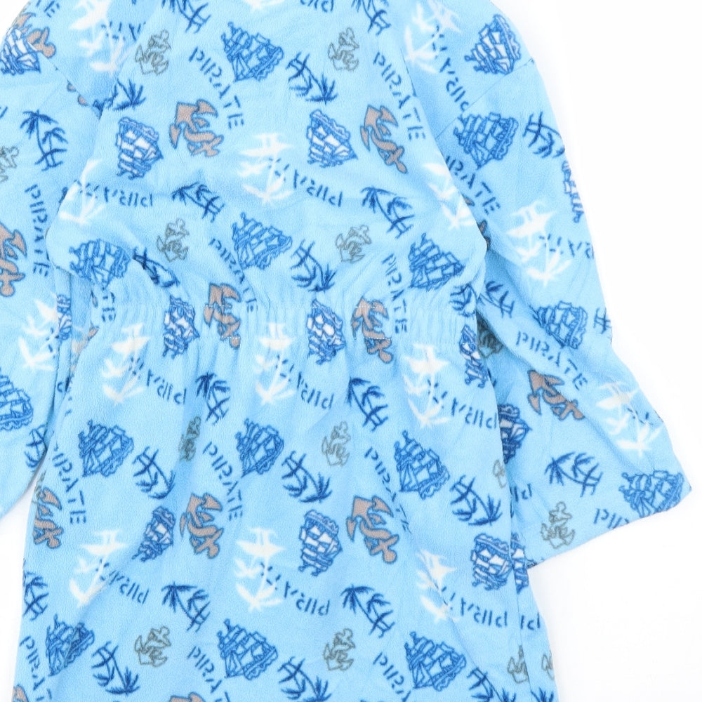 Primark Boys Blue Solid Robe Size 5 Years