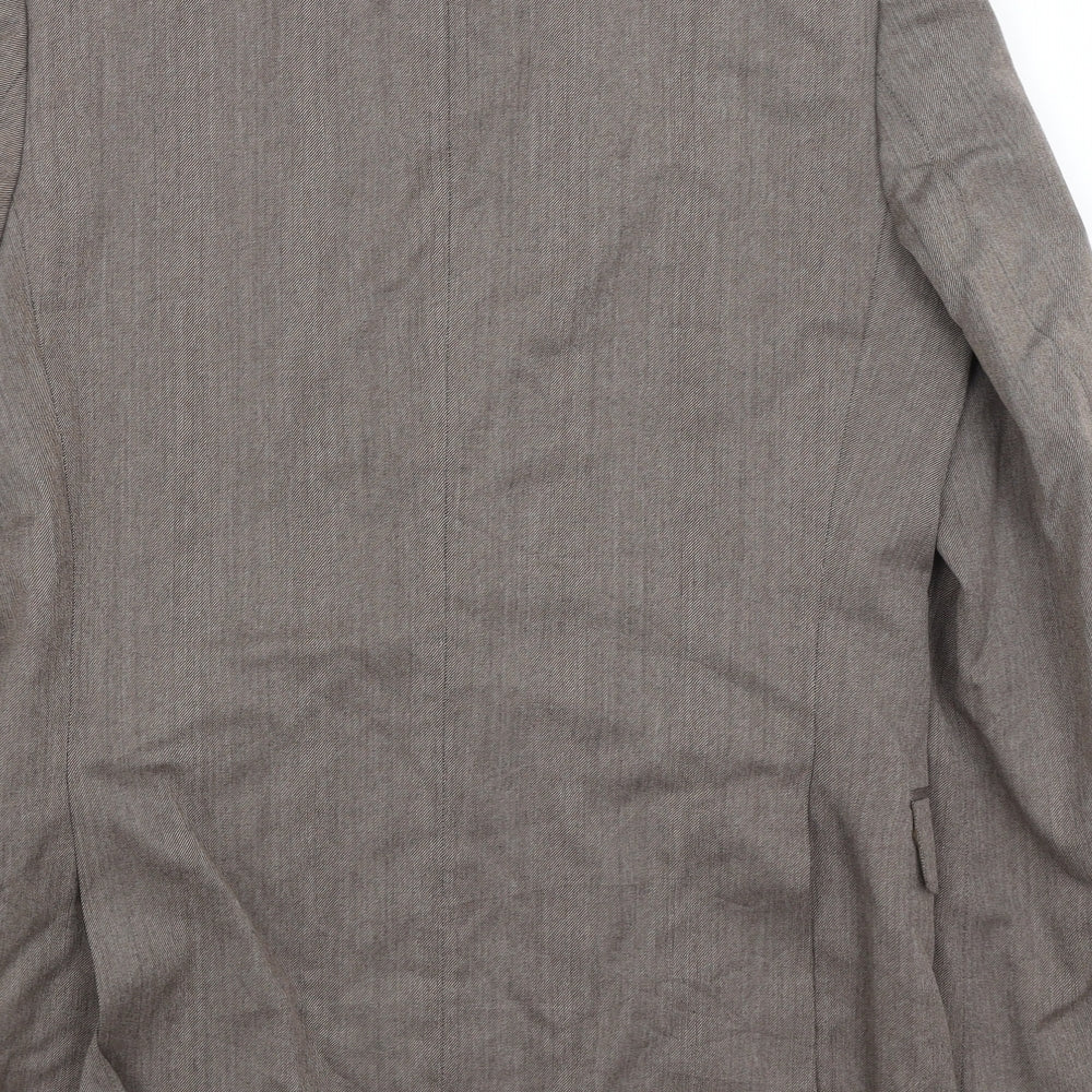 St Michael Mens Brown Jacket Blazer Size M