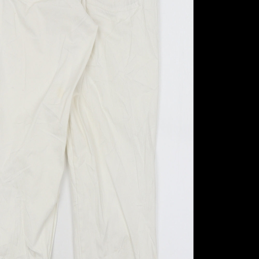 Astradivarius Womens White Capri Trousers Size S L26 in