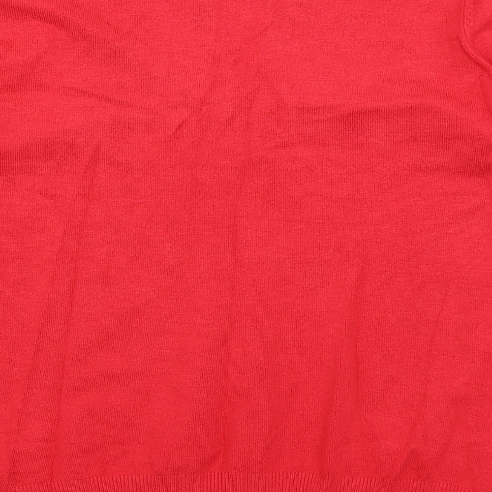 Marks & Spencer Womens Red Pullover Jumper Size 12