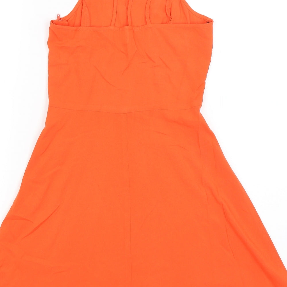 Divided Womens Orange Bodycon Size 6