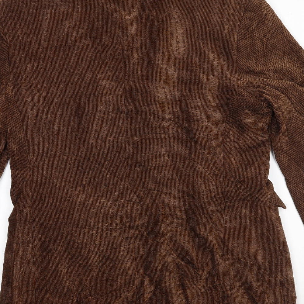 Marks & Spencer Womens Brown Gilet Jacket Size 10