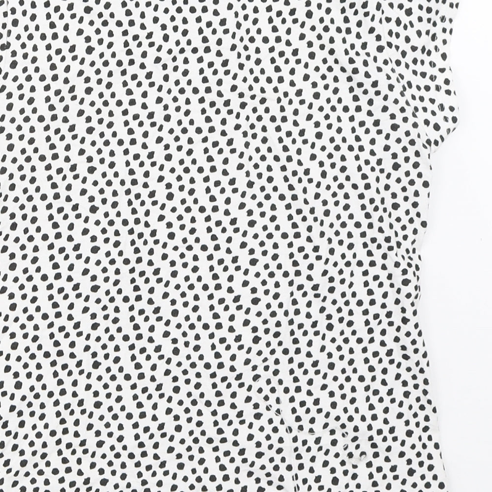 George Girls White Solid Top Pyjama Top Size 9-10 Years