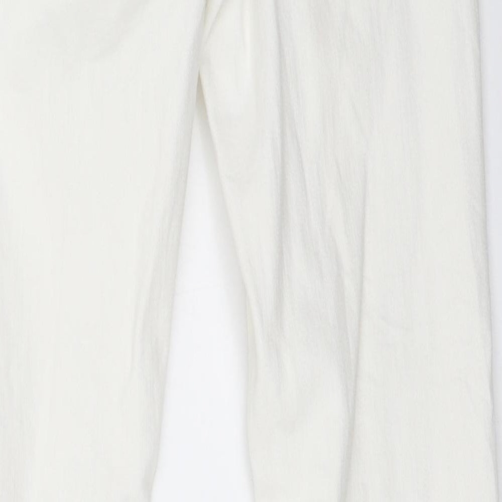 Topshop Womens White Denim Straight Jeans Size 26 in L29 in