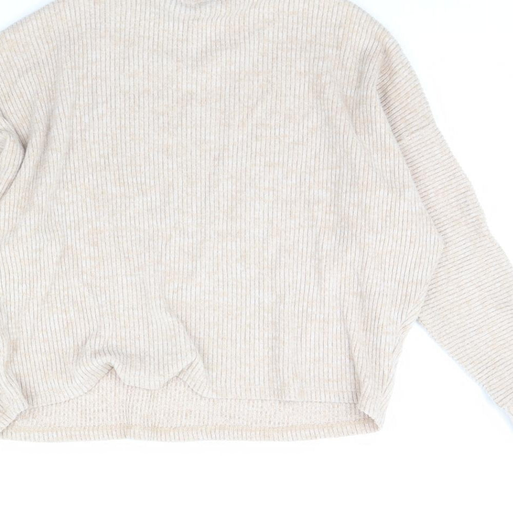 F&F Womens Beige Pullover Jumper Size 12