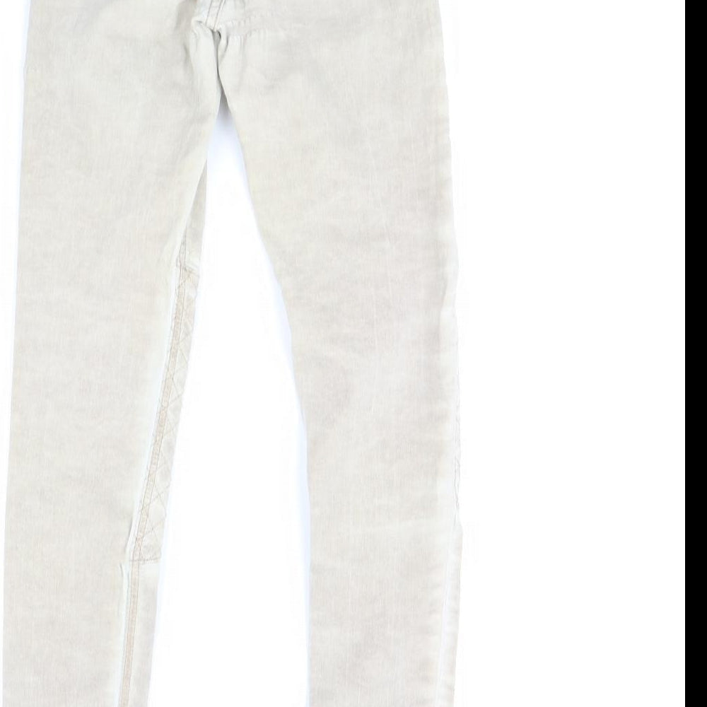 Preworn Womens Beige Skinny Jeans Size 8 L28 in