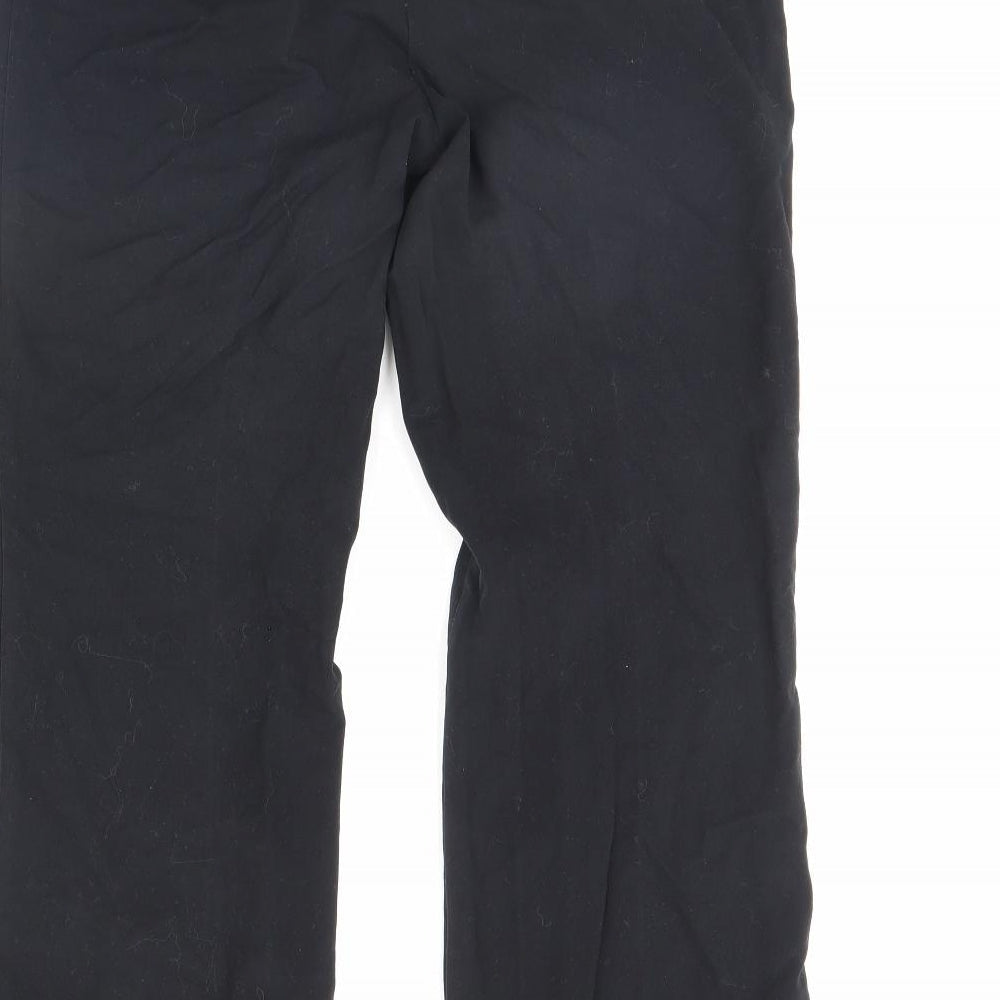 Marks & Spencer Womens Black Dress Pants Trousers Size 12 L30 in
