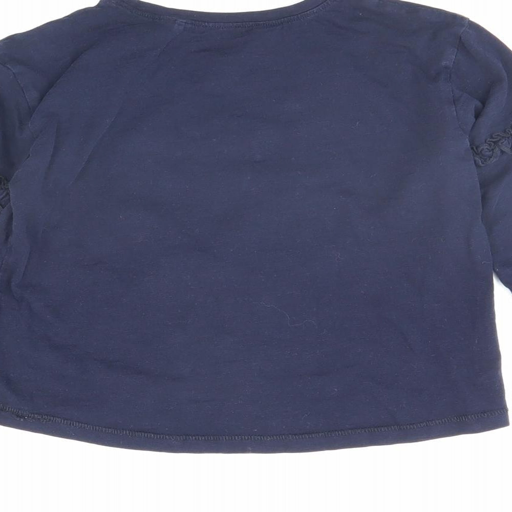NEXT Girls Blue Basic T-Shirt Size 3 Years