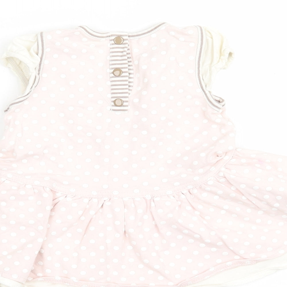 mamas & papas Girls Beige Polka Dot A-Line Size 6-9 Months