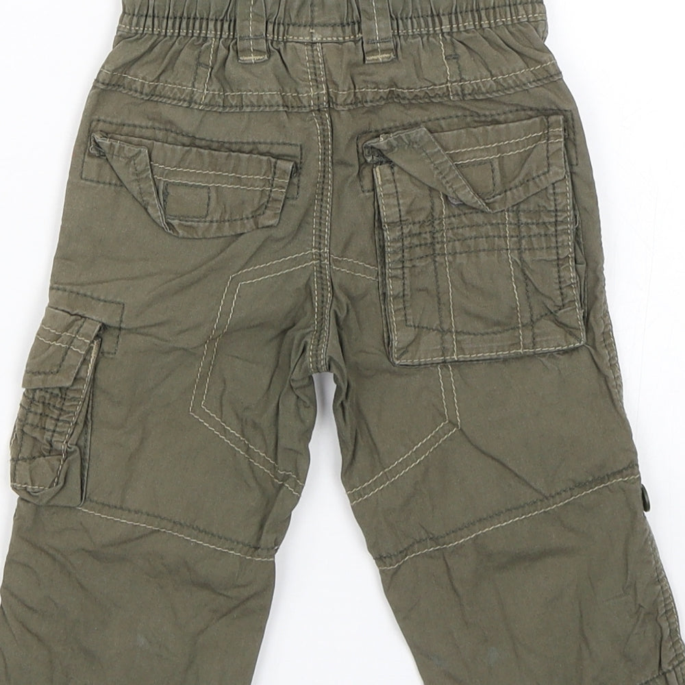 NEXT Baby Green Cargo Trousers Size 6-9 Months