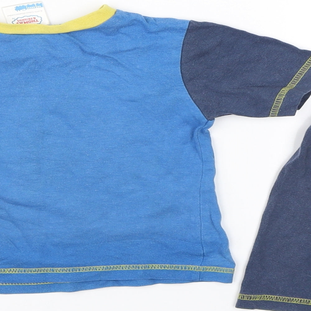 Thomas & Friends Baby Blue Shorts Set Outfit/Set Size 12-18 Months