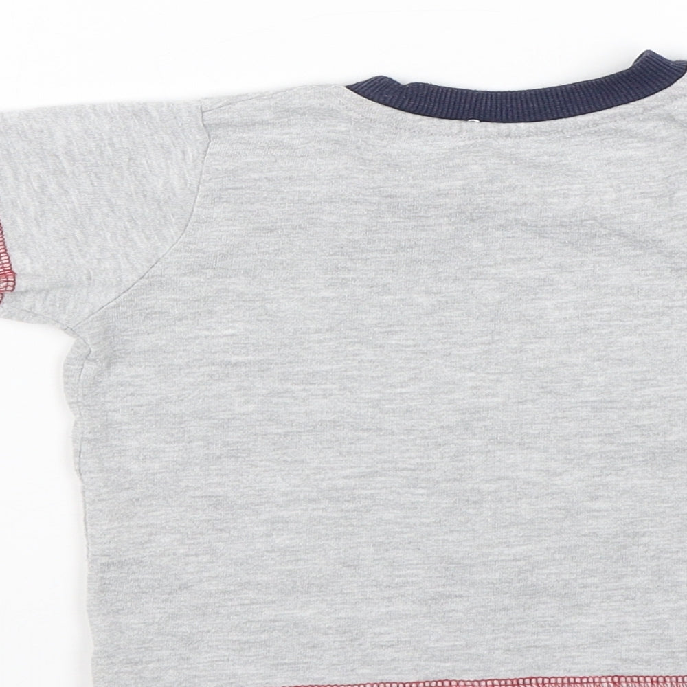 Matalan Baby Grey Basic T-Shirt Size 9-12 Months - Little striker