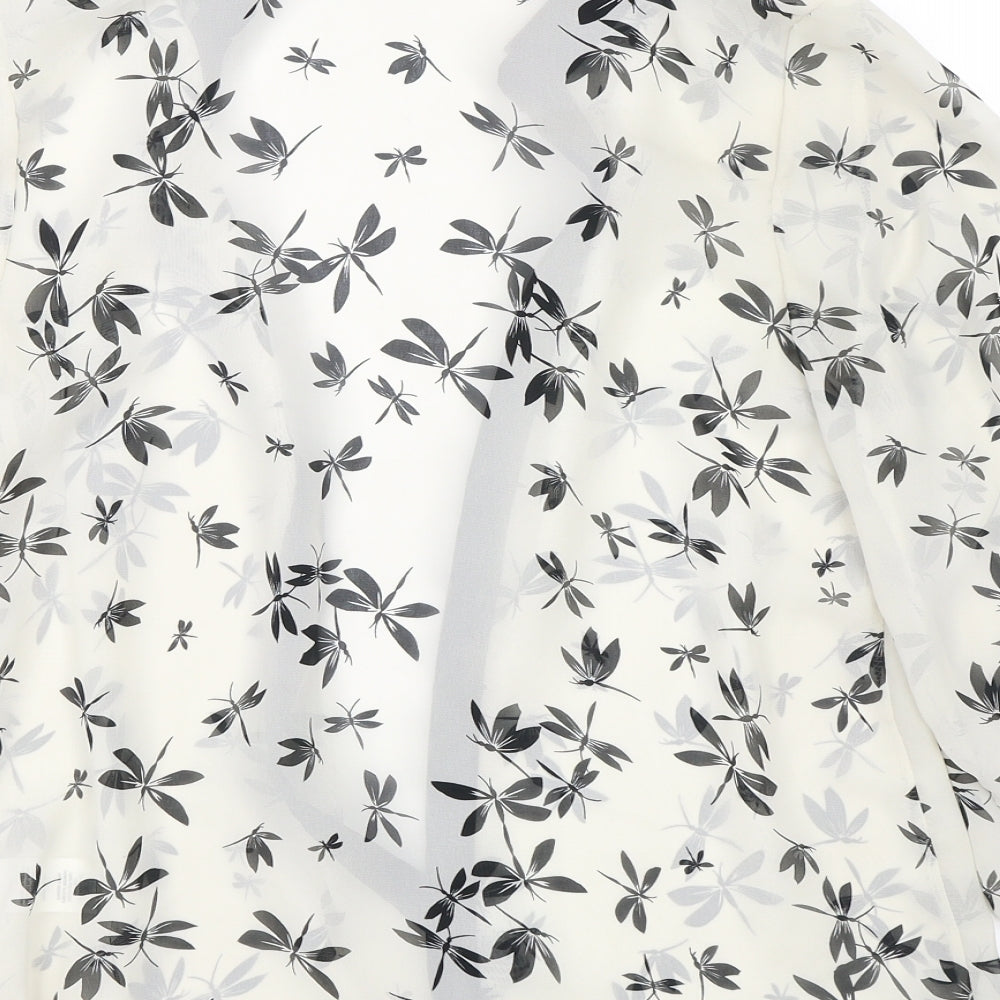 Atmosphere Womens Black Basic Button-Up Size 10 - Dragonfly