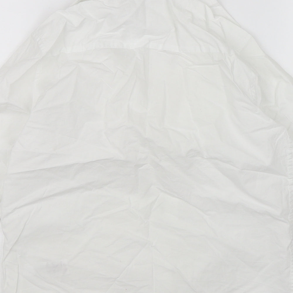 NEXT Girls White Basic Button-Up Size 10 Years