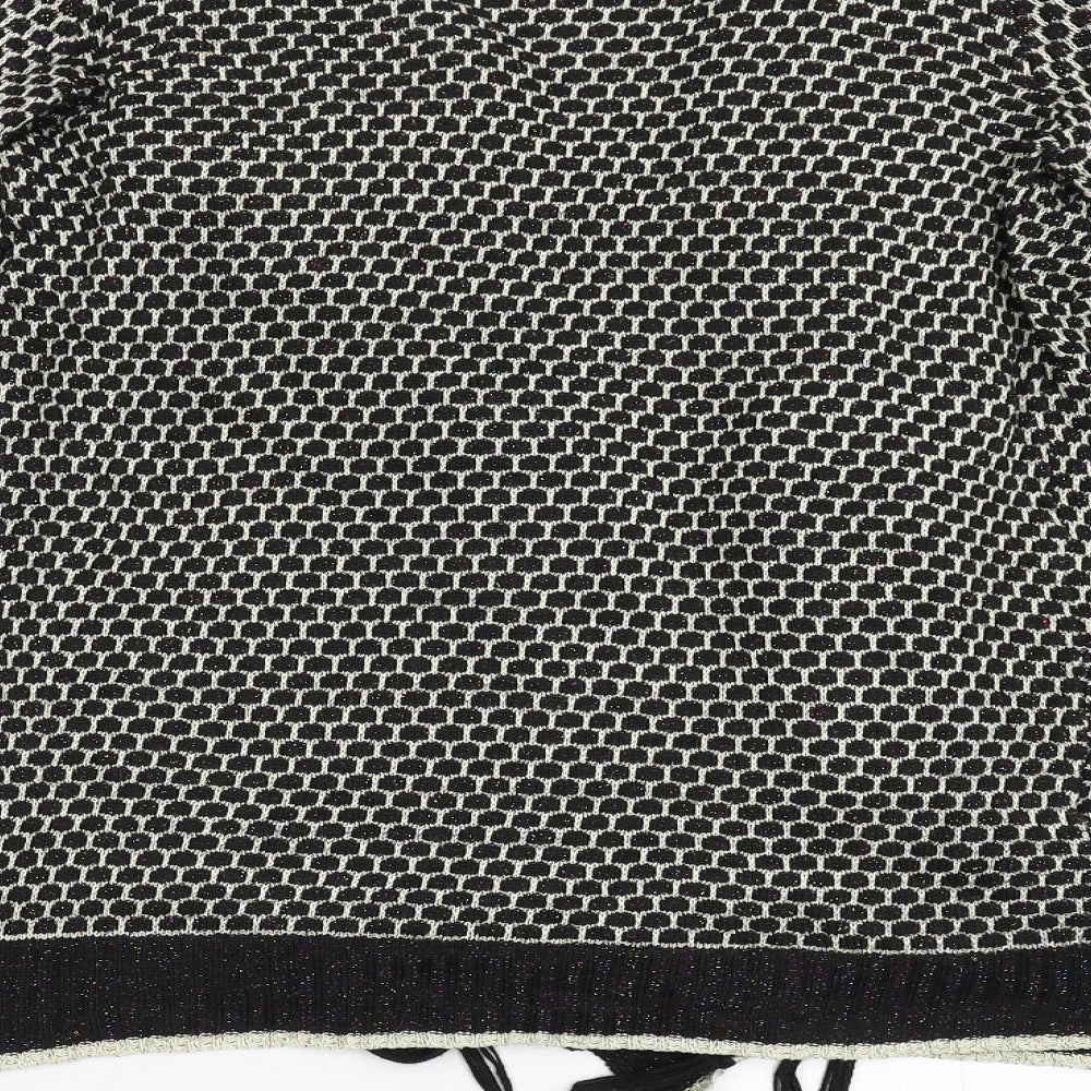 Lusa Womens Black Knit Pullover Jumper Size M