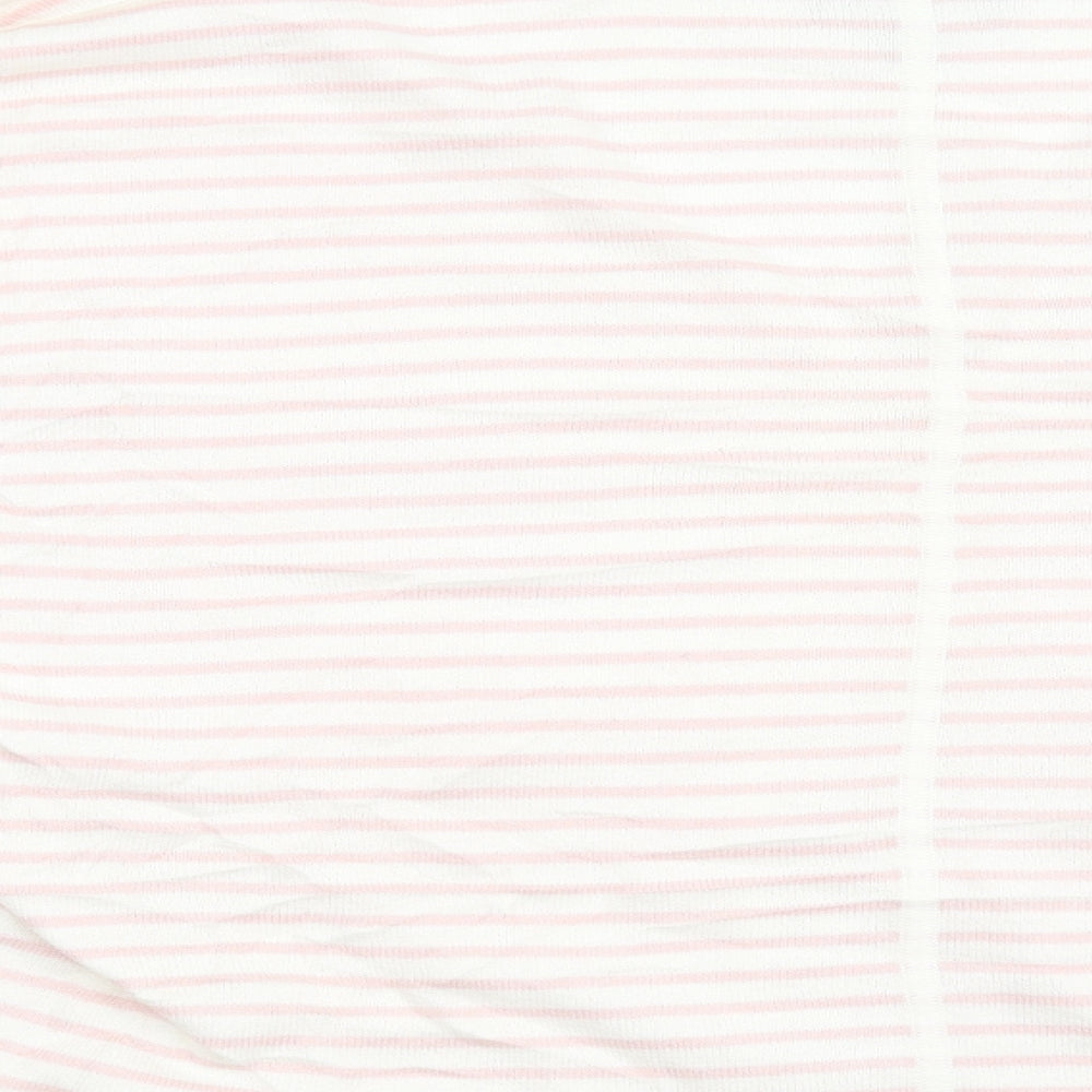 Pure Womens Pink Striped Knit Pullover Jumper Size 14