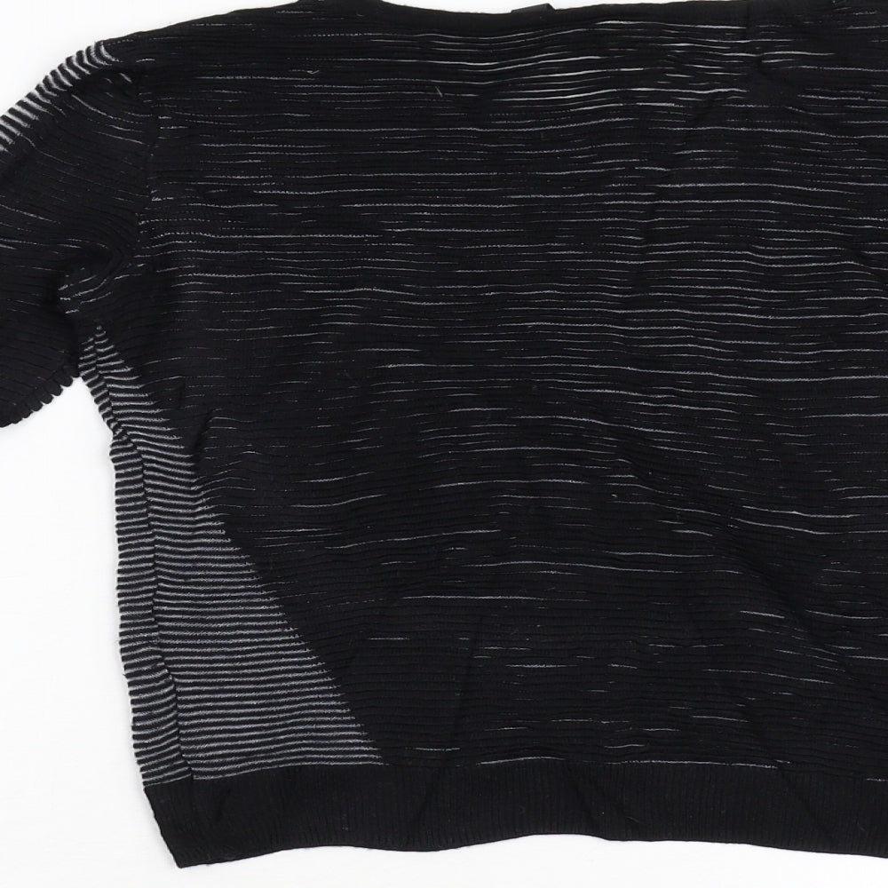 Topshop Womens Black Knit Pullover Jumper Size 8