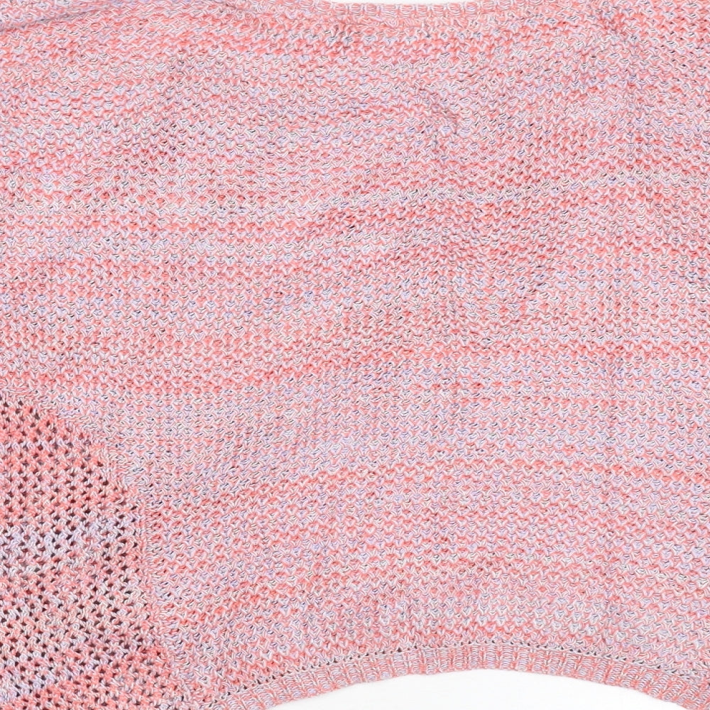 F&F Womens Pink Knit Pullover Jumper Size 10