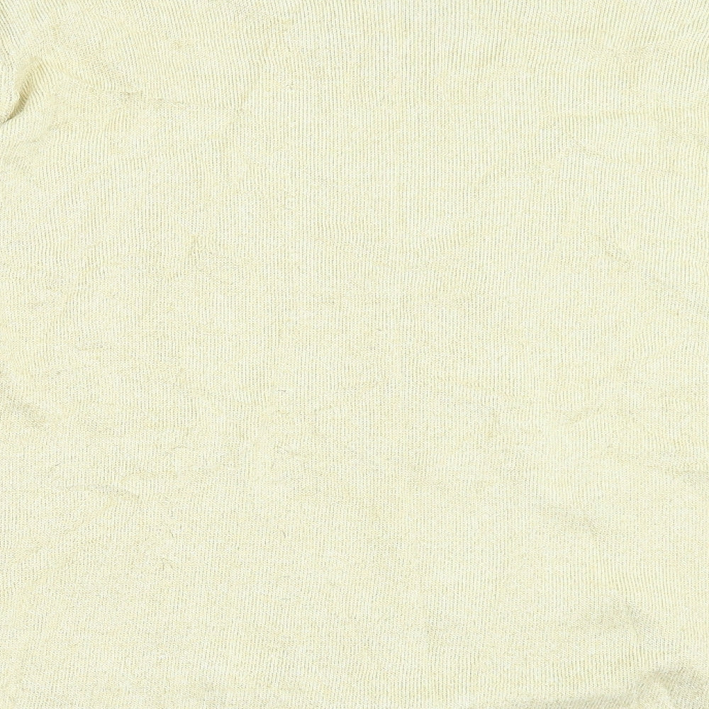 Fay Louise Womens Yellow Knit Pullover Jumper Size L