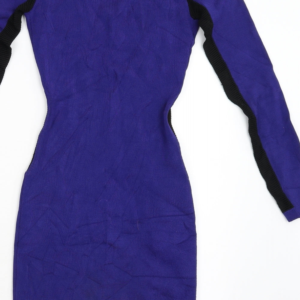 Preworn Womens Blue Bodycon Size S