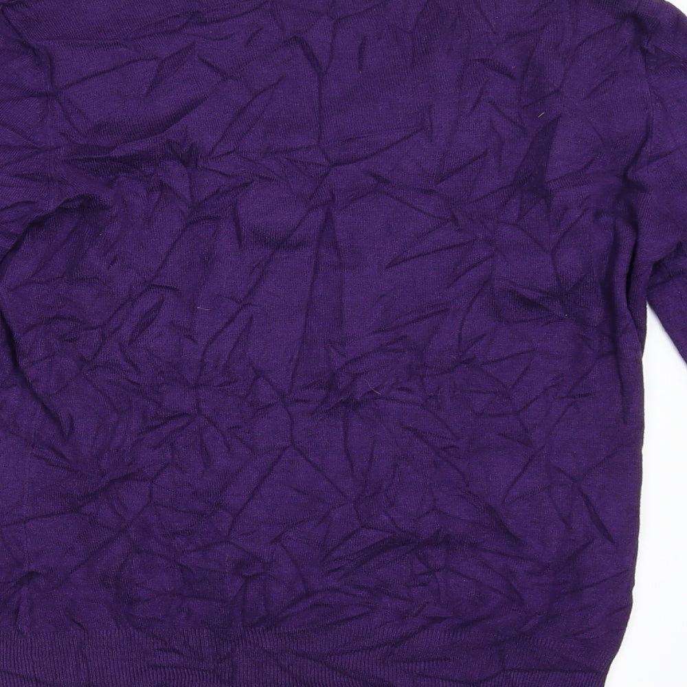 Per Una Womens Purple Pullover Jumper Size 10