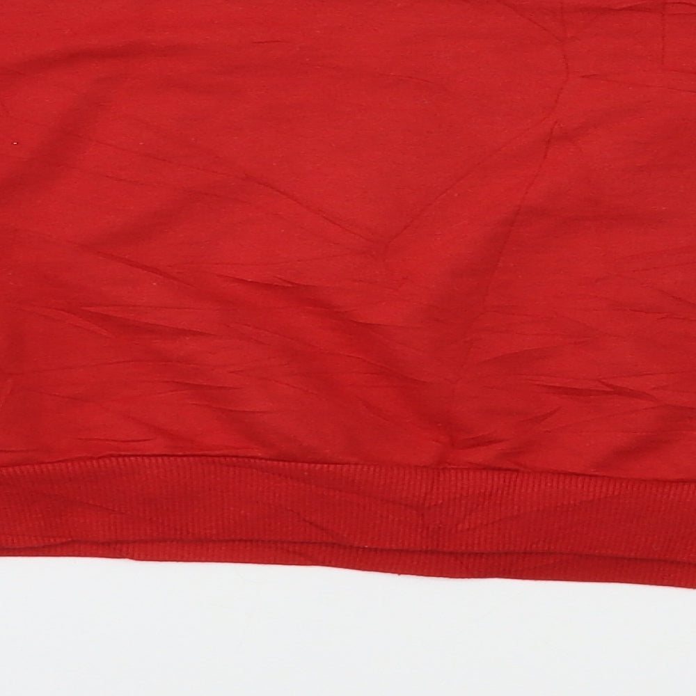 Select Womens Red Pullover Sweatshirt Size 8