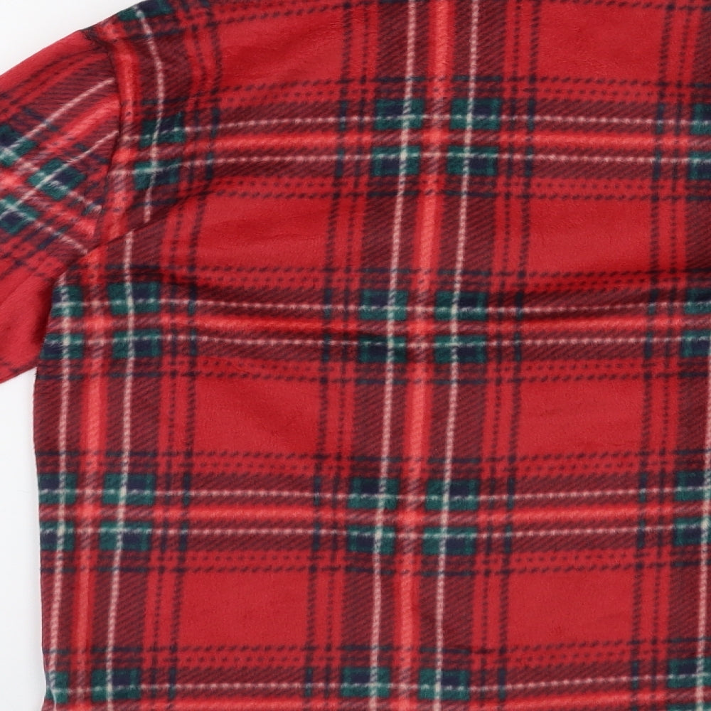 Marks & Spencer Womens Red Check Top Pyjama Top Size XS