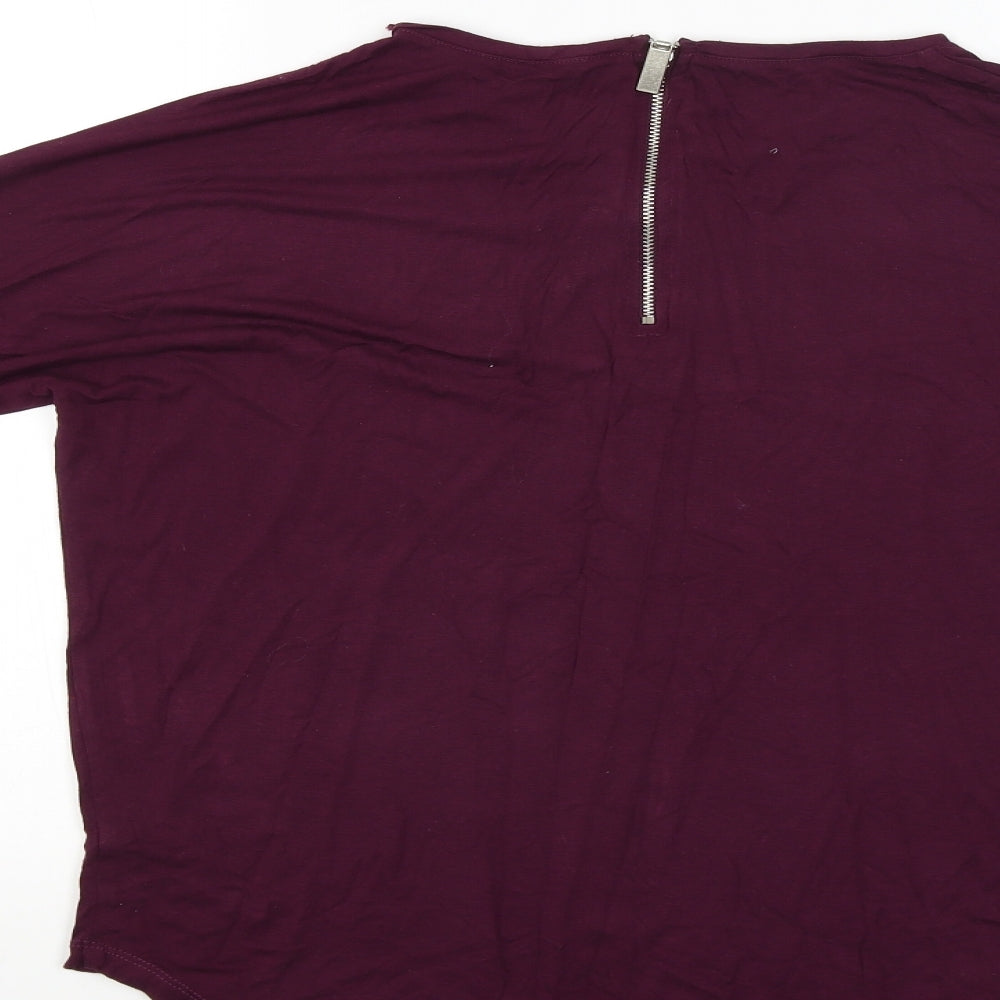 Select Womens Red Basic Blouse Size 8