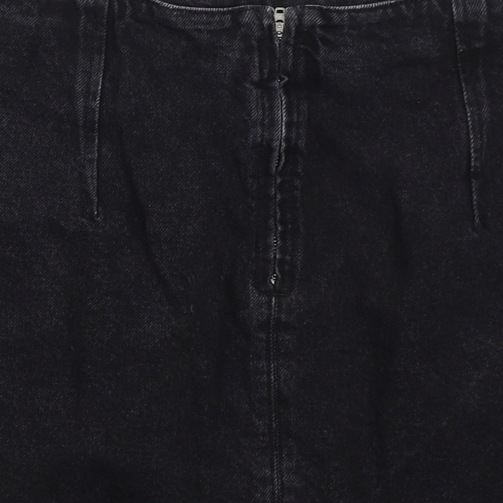 Topshop Womens Black Straight & Pencil Skirt Size 12