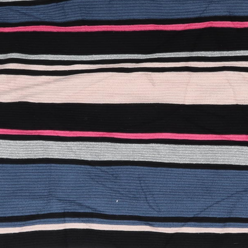 H&M Womens Multicoloured Striped Pullover Jumper Size S