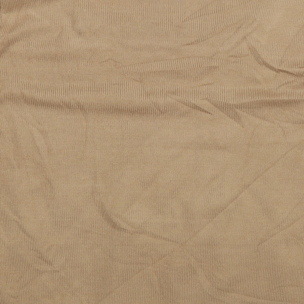 Mud Flower Womens Brown Basic Blouse Size S