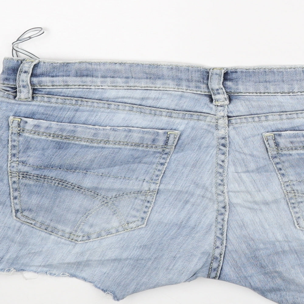 GAS Womens Blue Hot Pants Shorts Size 30
