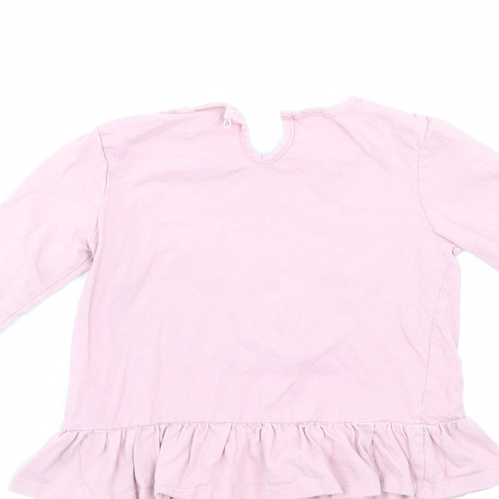 So Cute Girls Pink Tunic Jumper Size 2-3 Years