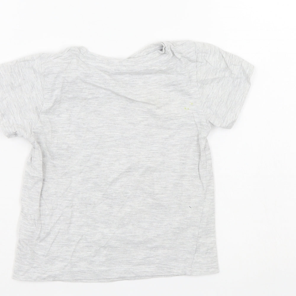 Pep & Co Boys Grey Basic T-Shirt Size 2-3 Years