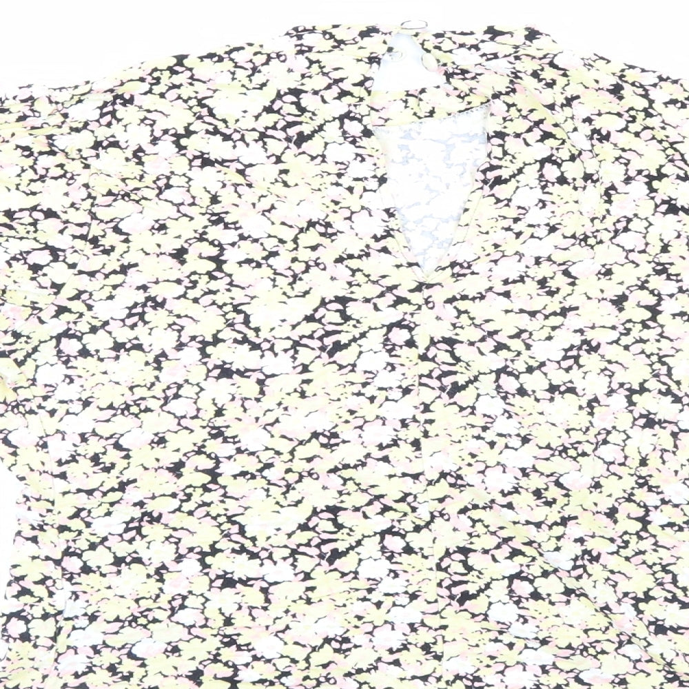 Miss Selfridge Womens Multicoloured Floral Basic Blouse Size 8