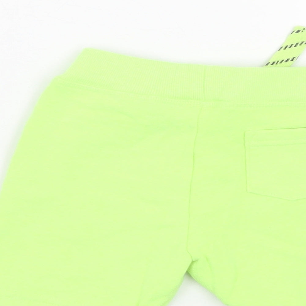 Mini Rebel Boys Green Cropped Trousers Size 12-18 Months
