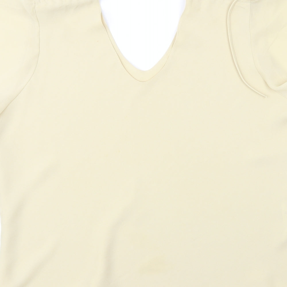Bonmarché Womens Yellow Basic Blouse Size 18
